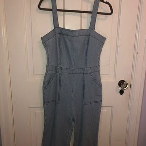 Super fun Blue and white jean one piece